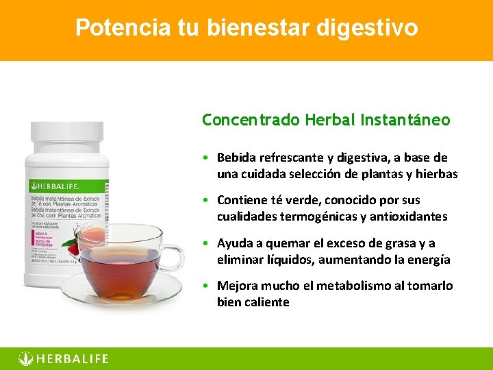 Potencia tu bienestar digestivo Concentrado Herbal Instantáneo • Bebida refrescante y digestiva, a base
