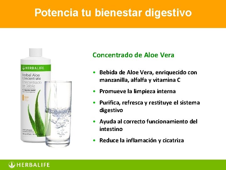 Potencia tu bienestar digestivo Concentrado de Aloe Vera • Bebida de Aloe Vera, enriquecido