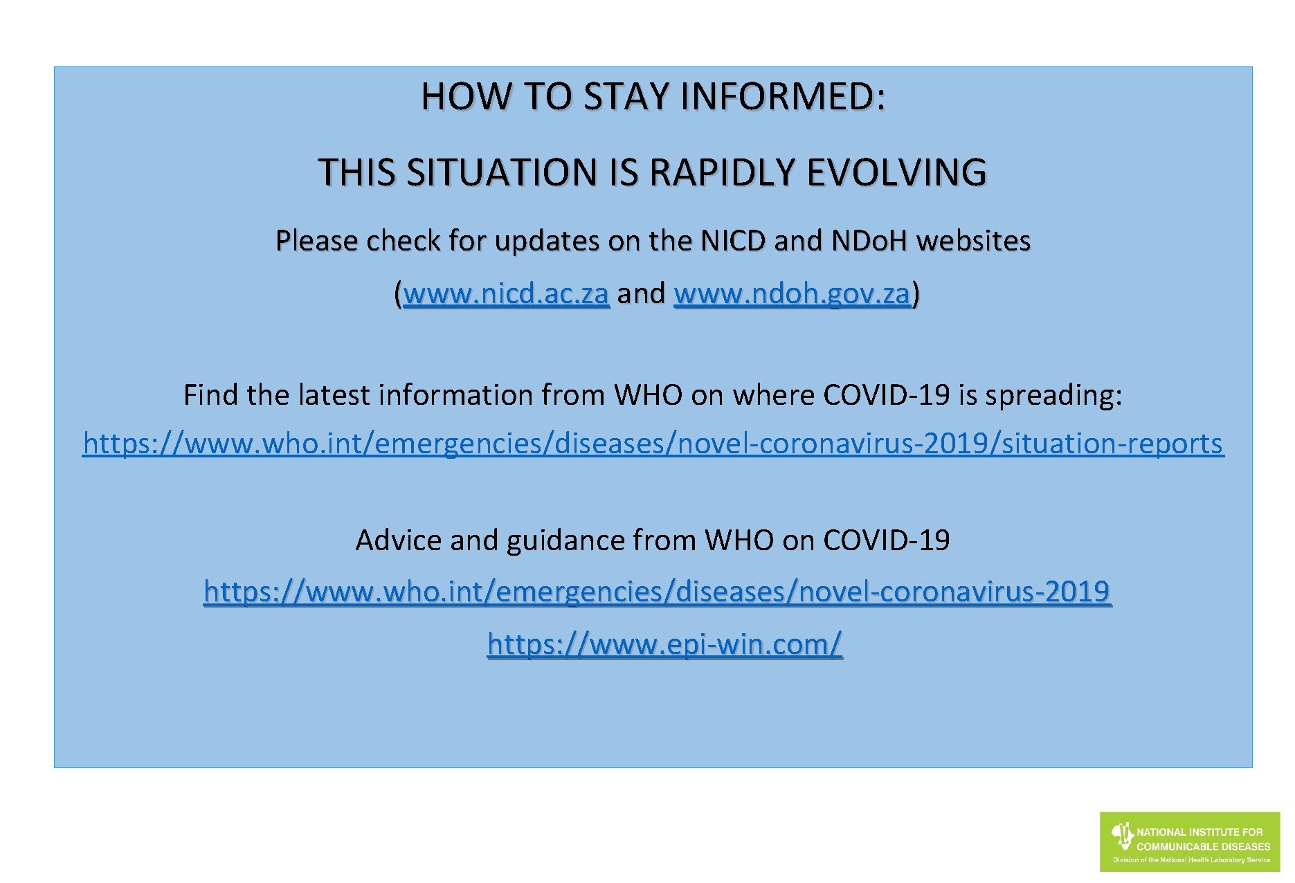 Coronavirus Disease 2019 COVID19 Training slides based on