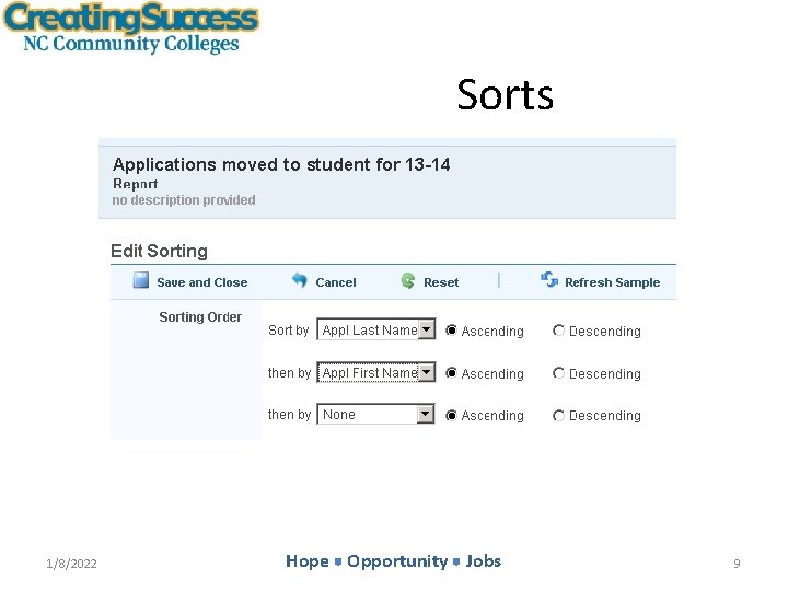 Sorts 1/8/2022 Hope Opportunity Jobs 9 