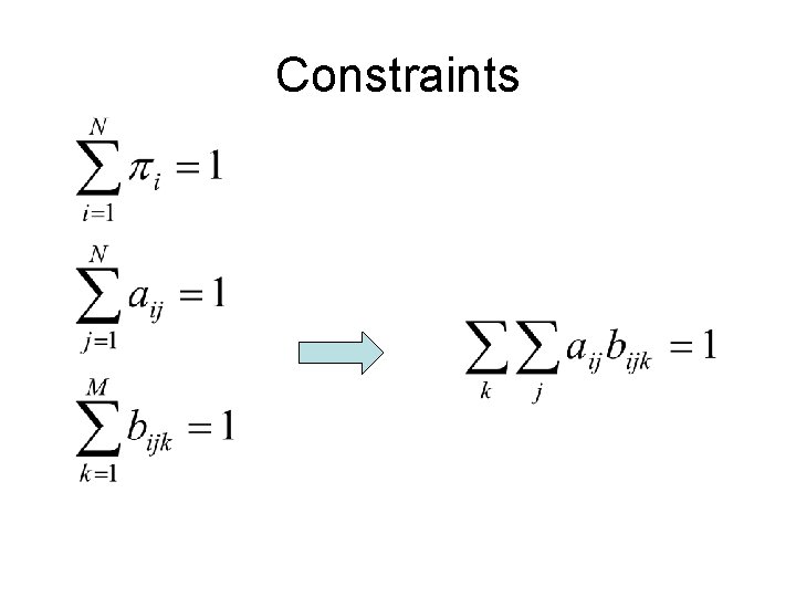 Constraints 