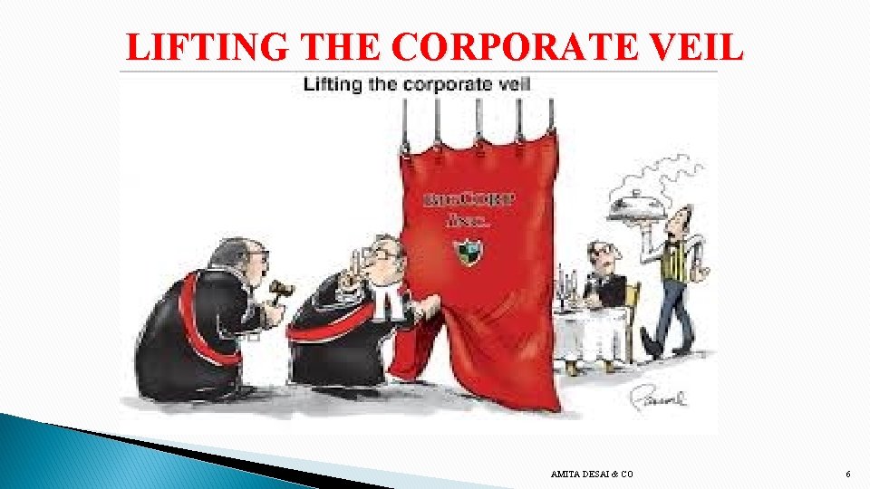 LIFTING THE CORPORATE VEIL AMITA DESAI & CO 6 