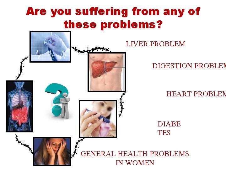 Are you suffering from any of these problems? LIVER PROBLEM DIGESTION PROBLEM HEART PROBLEM
