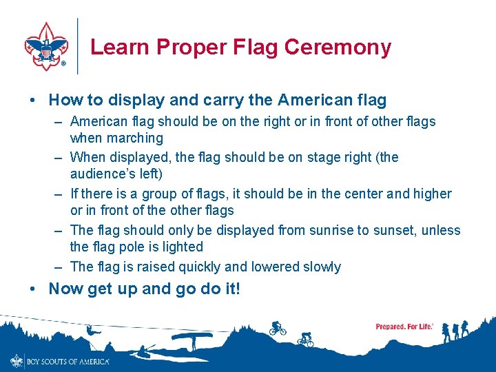 Learn Proper Flag Ceremony • How to display and carry the American flag –