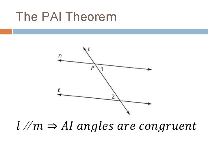 The PAI Theorem 