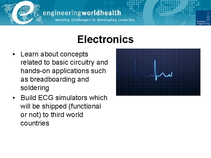 Electronics • Learn about concepts related to basic circuitry and hands-on applications such as