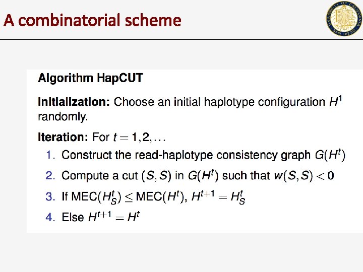 A combinatorial scheme 