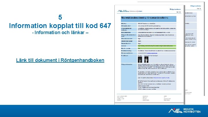 5 Information kopplat till kod 647 - Information och länkar – Länk till dokument