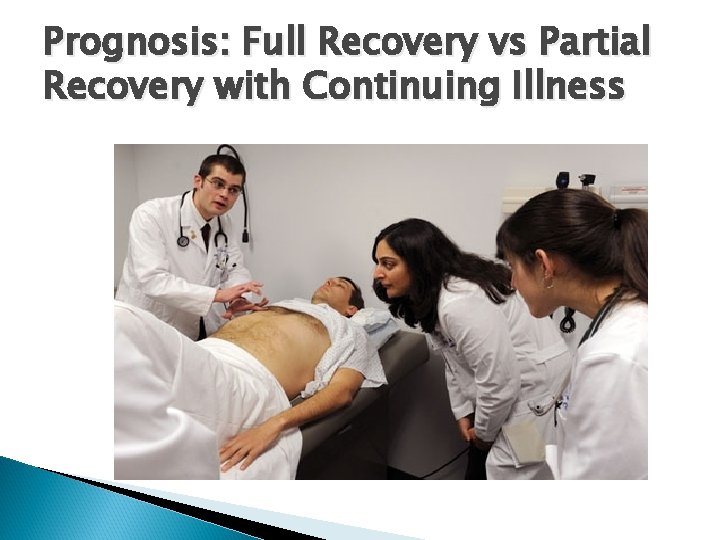 Prognosis: Full Recovery vs Partial Recovery with Continuing Illness 