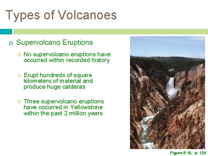 Types of Volcanoes Supervolcano Eruptions No supervolcano eruptions have occurred within recorded history Erupt