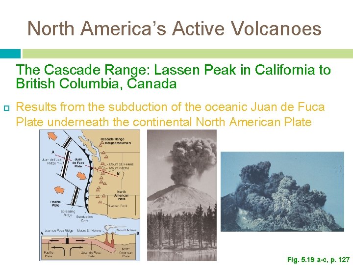 North America’s Active Volcanoes The Cascade Range: Lassen Peak in California to British Columbia,