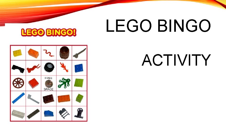 LEGO BINGO ACTIVITY 