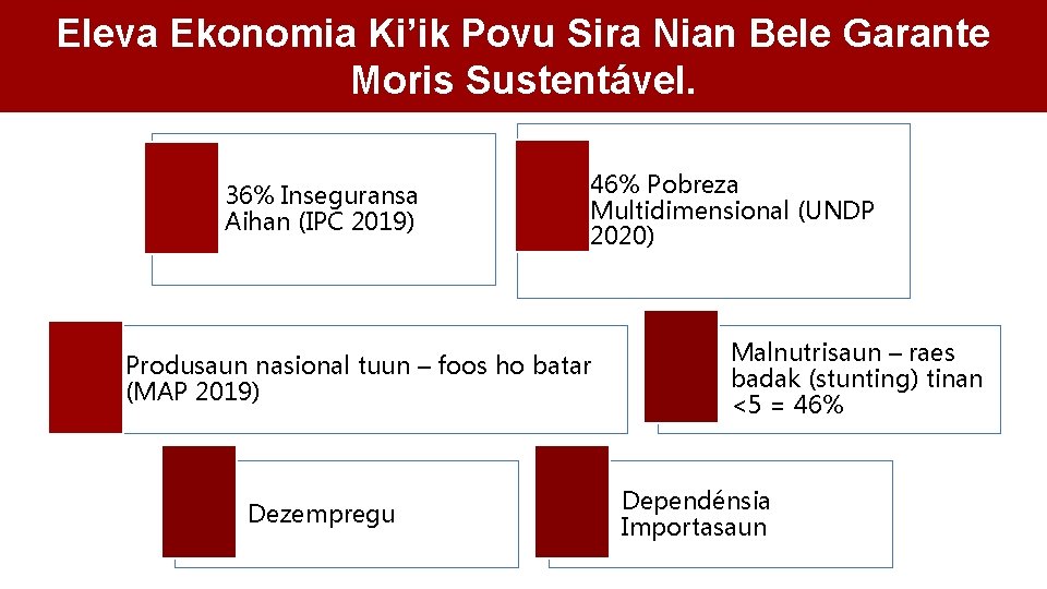 Eleva Ekonomia Ki’ik Povu Sira Nian Bele Garante Moris Sustentável. 36% Inseguransa Aihan (IPC