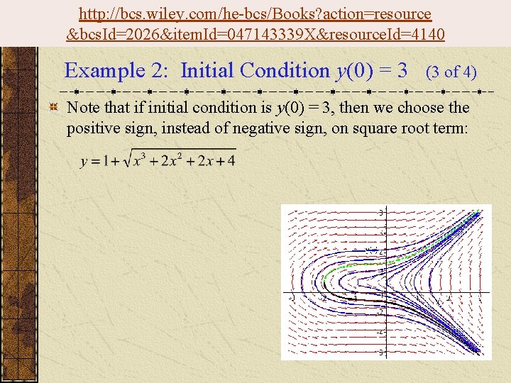 http: //bcs. wiley. com/he-bcs/Books? action=resource &bcs. Id=2026&item. Id=047143339 X&resource. Id=4140 Example 2: Initial Condition