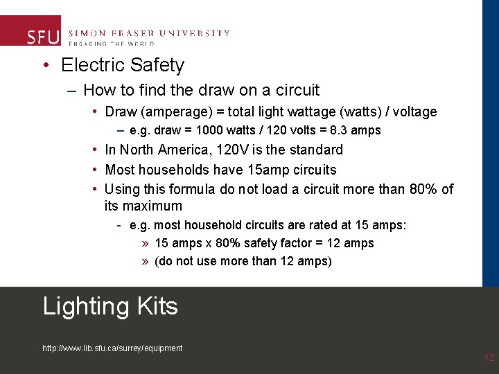  • Electric Safety – How to find the draw on a circuit •