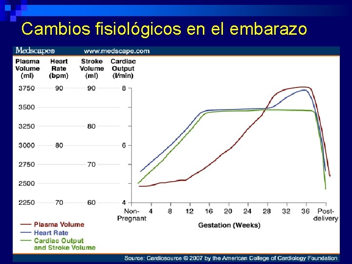 Cambios fisiológicos en el embarazo 