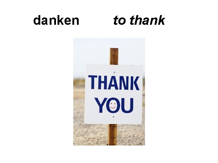 danken to thank 