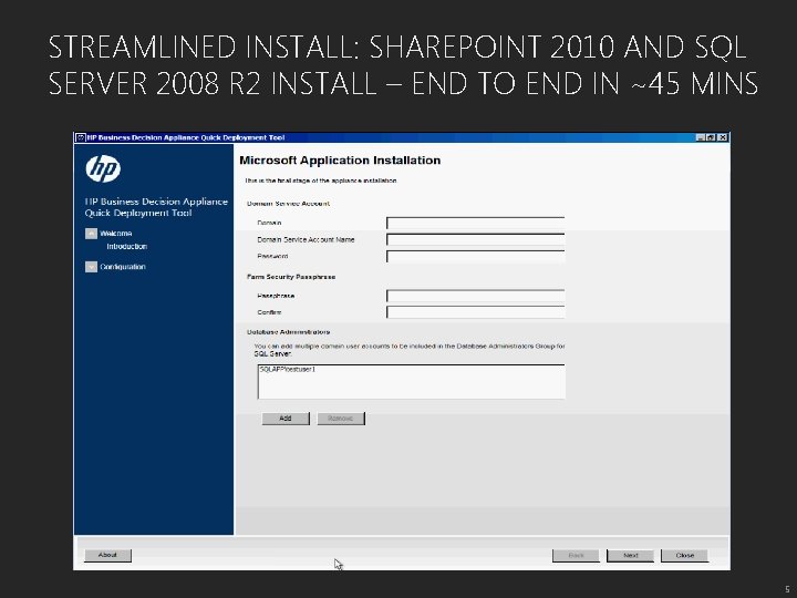 STREAMLINED INSTALL: SHAREPOINT 2010 AND SQL SERVER 2008 R 2 INSTALL – END TO