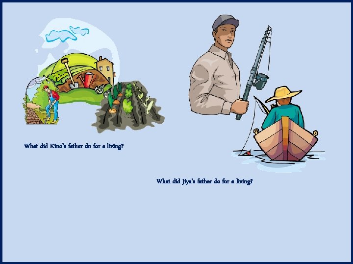 What did Kino’s father do for a living? What did Jiya’s father do for