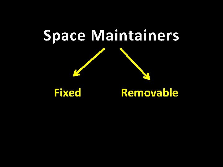 Space Maintainers Fixed Removable 