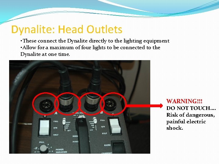 Dynalite: Head Outlets • These connect the Dynalite directly to the lighting equipment •