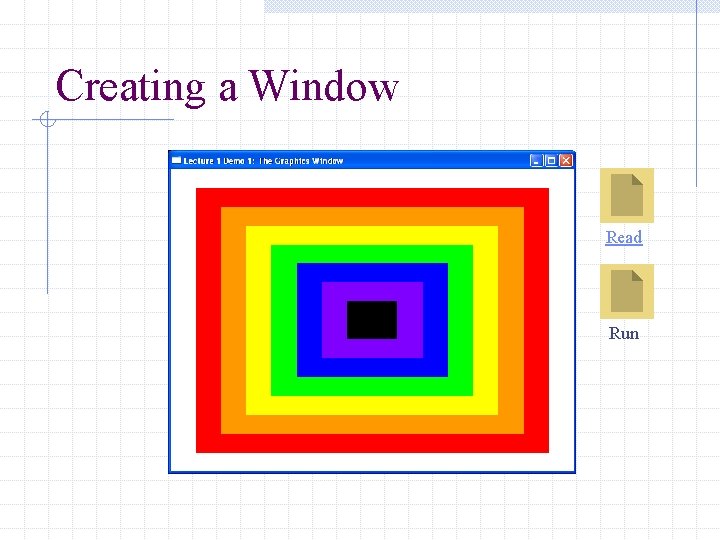 Creating a Window Read Run 