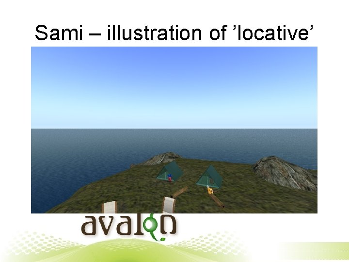 Sami – illustration of ’locative’ 