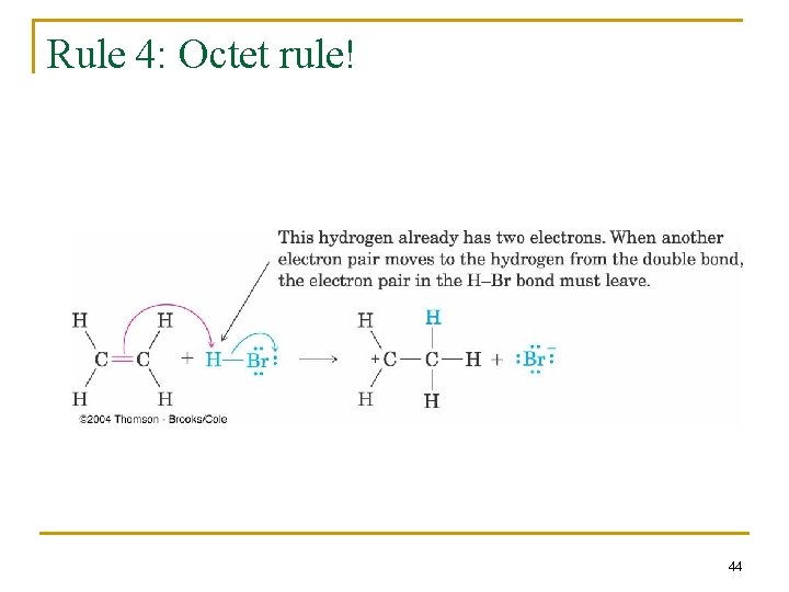 Rule 4: Octet rule! 44 