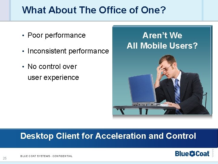 What About The Office of One? • Poor performance • Inconsistent performance • No