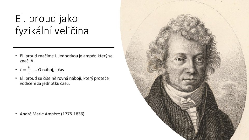 El. proud jako fyzikální veličina • 