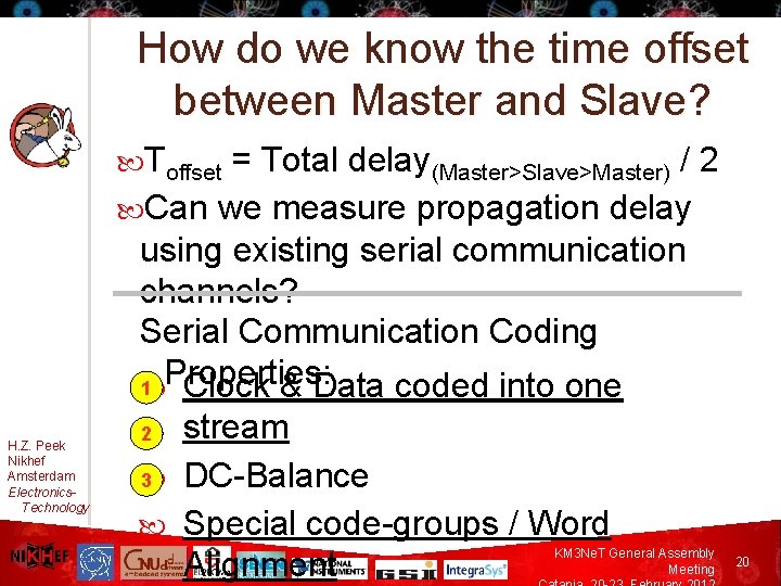 How do we know the time offset between Master and Slave? Toffset = Total