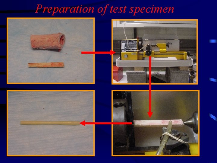 Preparation of test specimen 