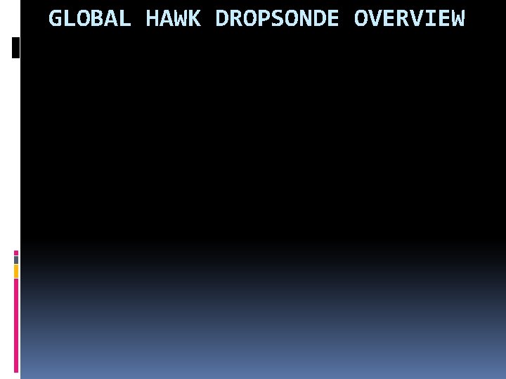 GLOBAL HAWK DROPSONDE OVERVIEW 