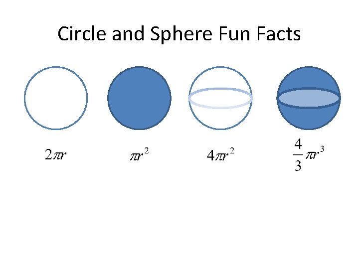 Circle and Sphere Fun Facts 