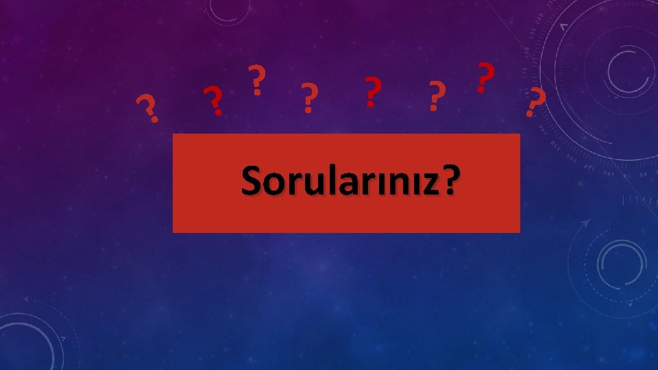 ? ? ? ? Sorularınız? 