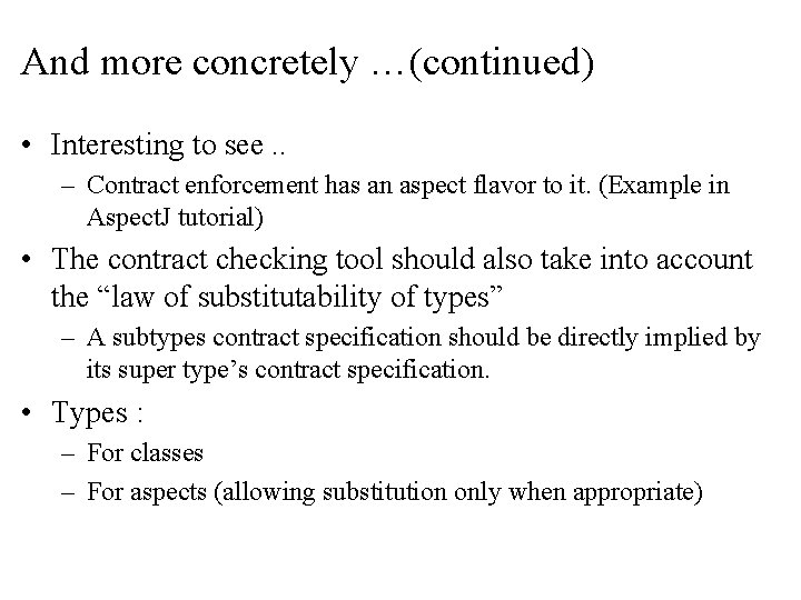 And more concretely …(continued) • Interesting to see. . – Contract enforcement has an