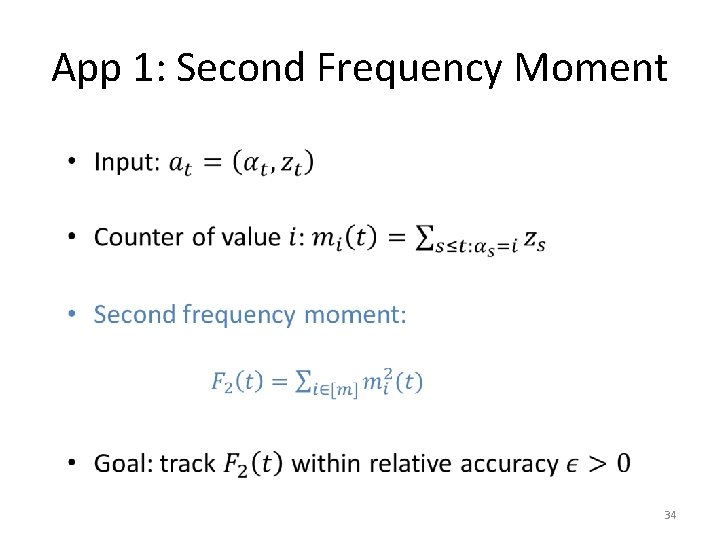 App 1: Second Frequency Moment • 34 