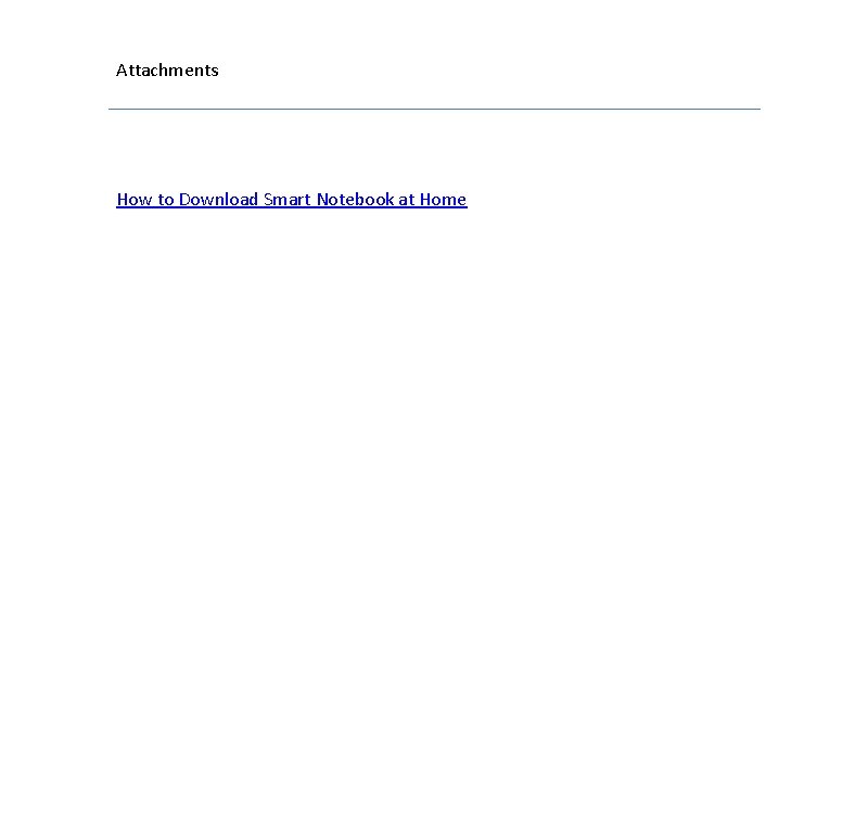 Attachments How to Download Smart Notebook at Home 