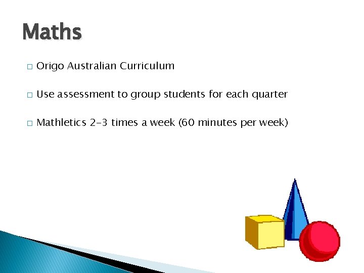 Maths � Origo Australian Curriculum � Use assessment to group students for each quarter