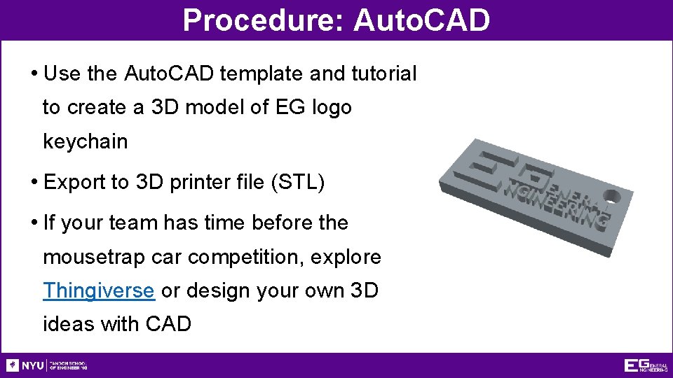 Procedure: Auto. CAD • Use the Auto. CAD template and tutorial to create a Procedure: Auto. CAD • Use the Auto. CAD template and tutorial to create a