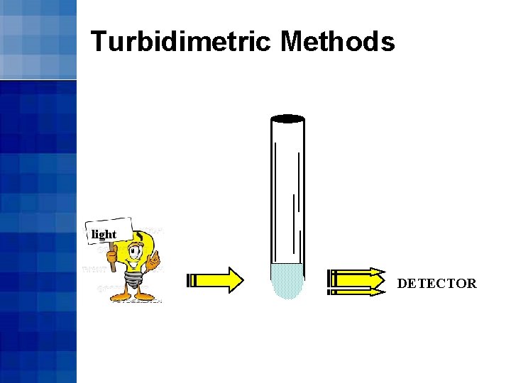 Turbidimetric Methods light DETECTOR 