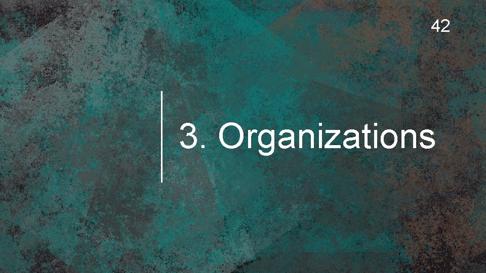42 3. Organizations 