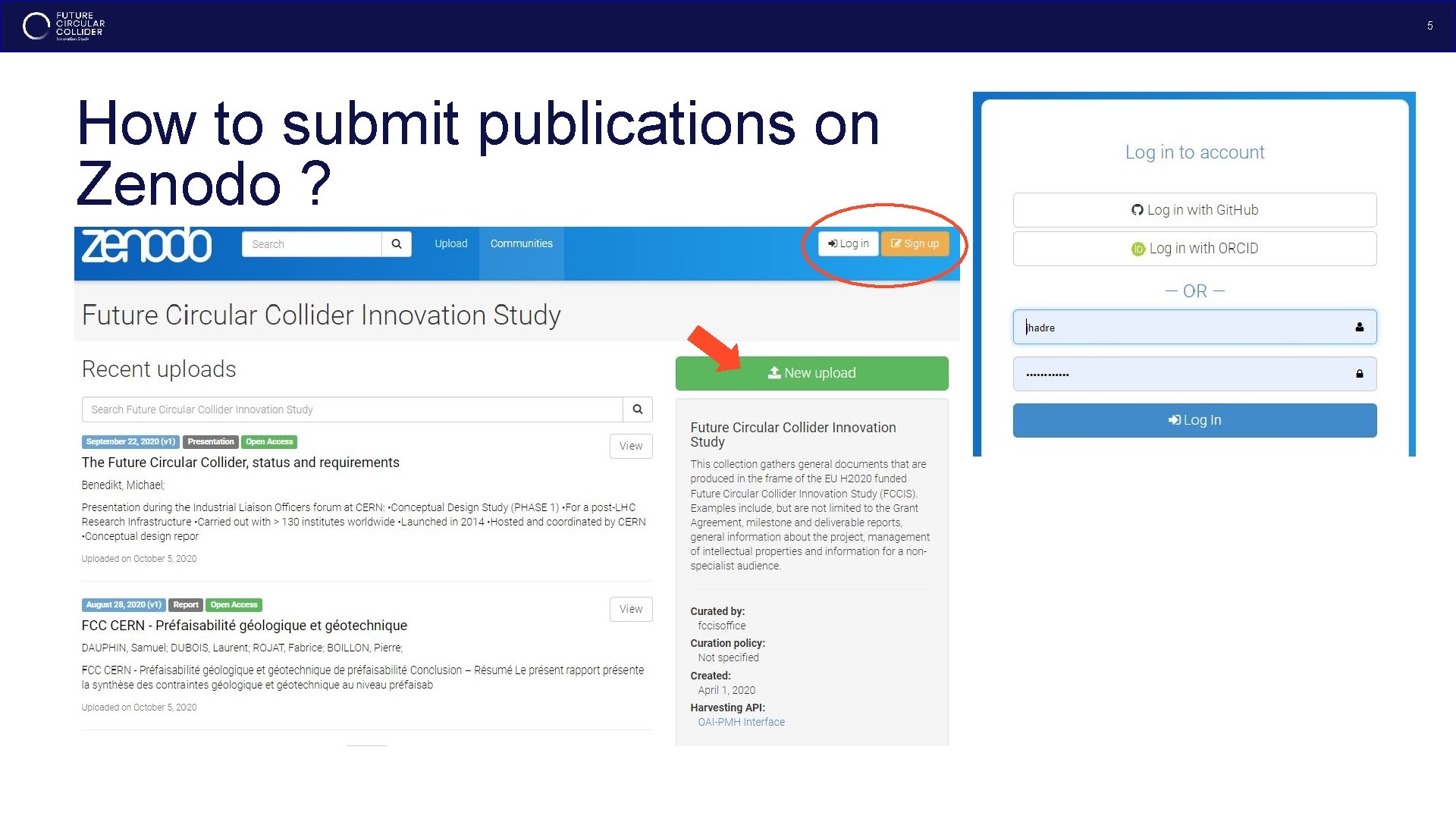 5 How to submit publications on Zenodo ? 