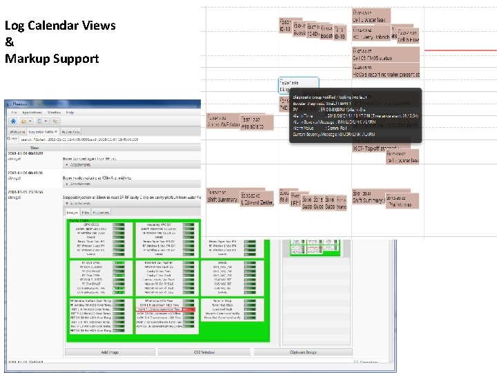 Log Calendar Views & Markup Support Log Calendar Views & Markup Support