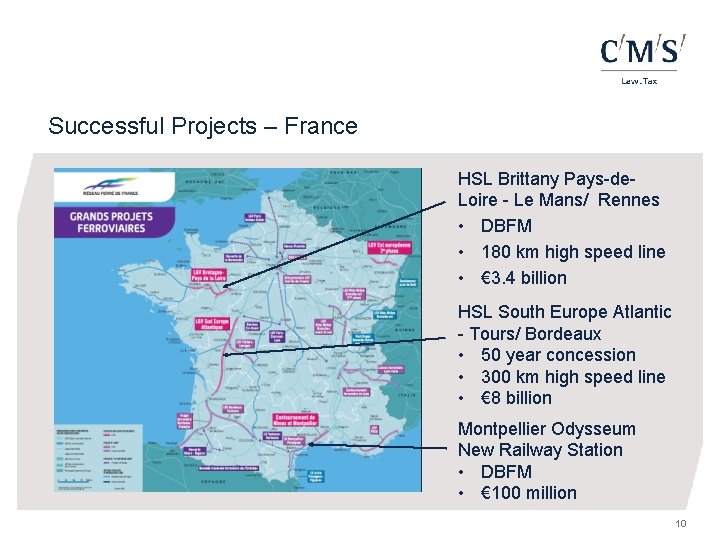 Successful Projects – France HSL Brittany Pays-de. Loire - Le Mans/ Rennes • DBFM
