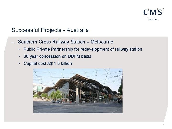 Successful Projects - Australia - Southern Cross Railway Station – Melbourne • Public Private