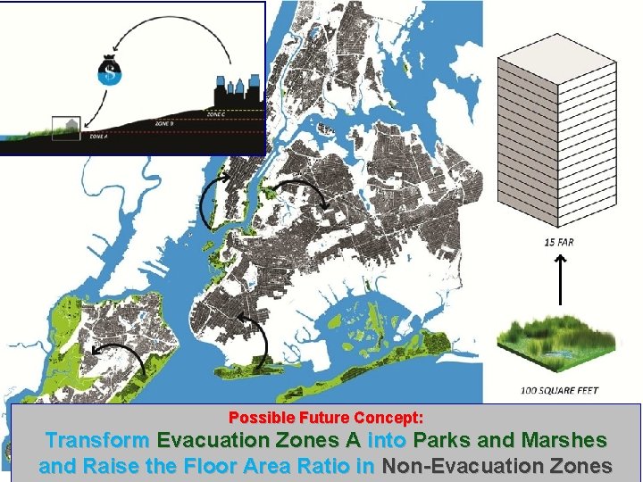 Possible Future Concept: Transform Evacuation Zones A into Parks and Marshes and Raise the