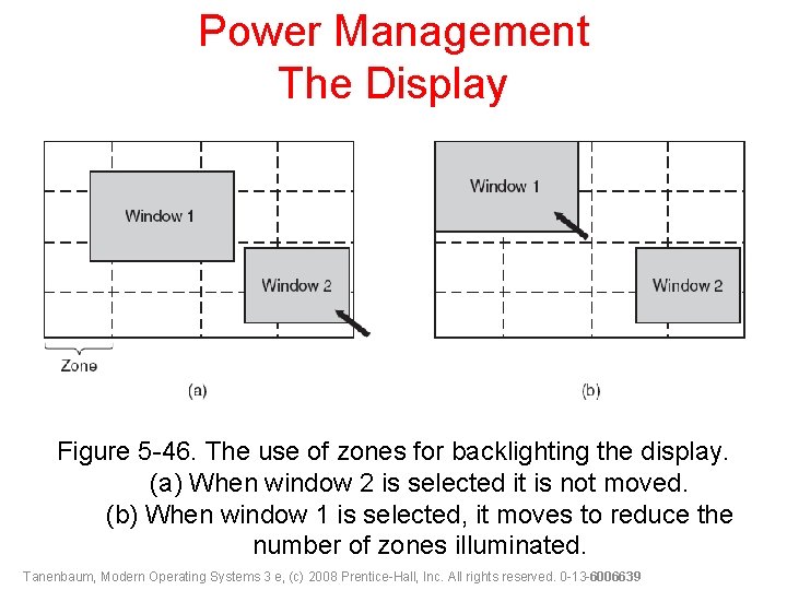 Power Management The Display Figure 5 -46. The use of zones for backlighting the
