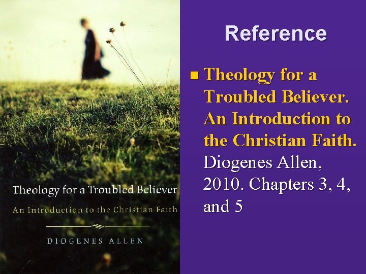 Reference n Theology for a Troubled Believer. An Introduction to the Christian Faith. Diogenes