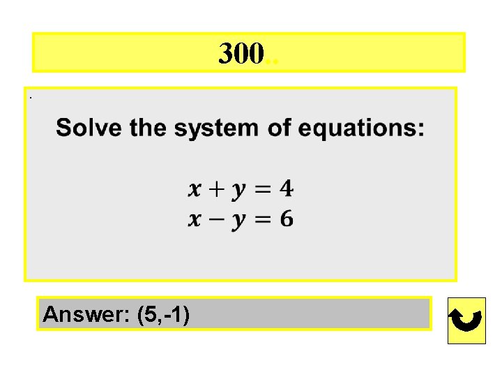 300. . . Answer: (5, -1) 